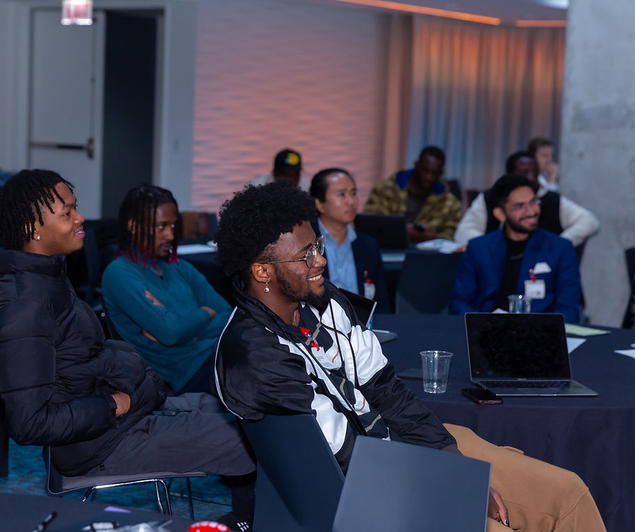 Students and organizers engaged in a Chi Tech Cllct event session